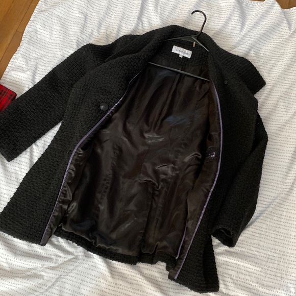 Calvin Klein Black Textured Wool Blend Pea Coat
Size: S - Picture 7 of 10